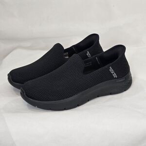 Skechers Go Walk Slip-Ins Shoes Womens Size 8.5 Black Mesh Walking SN 124963
